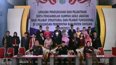 Pelantikan 33 Pejabat Struktural dan Fungsional, Jarot Ingatkan Untuk Bangun Komunikasi