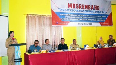 Sekda Sintang Berikan Arahan di Musrenbang Kecamatan Sintang