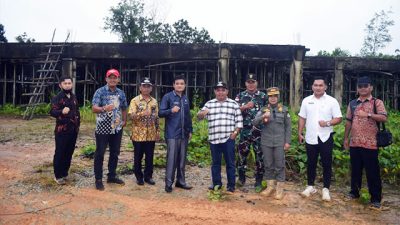 Lepas Buka Musrenbang, Wabub Tinjau Pembangunan Kantor Camat Kayan Hilir