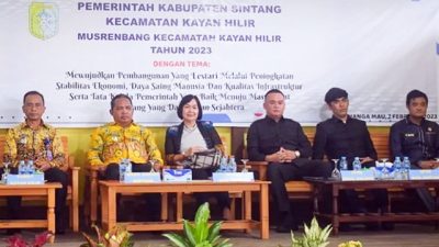 Sekda Sintang Hadiri Musrenbang Kecamatan Kayan Hilir