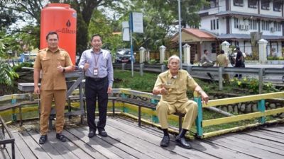Bupati Sintang Tinjau Rencana Renovasi Taman Bungur Sintang