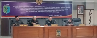 Fraksi Golkar Setujui Raperda tentang APBD Sintang Tahun Anggaran 2024