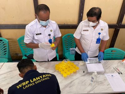 Apresiasi Tes Urine Petugas dan Warga Binaan